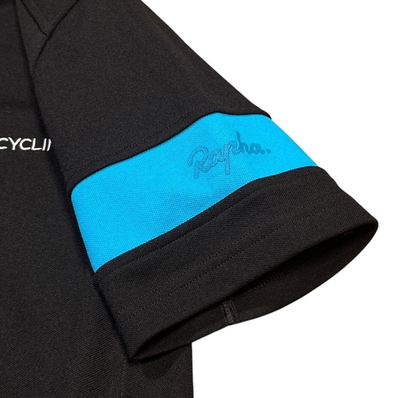 Rapha Sky Pro Cycling Team Black Pique Cycling Polo Shirt Black Mens Medium - Picture 4 of 9